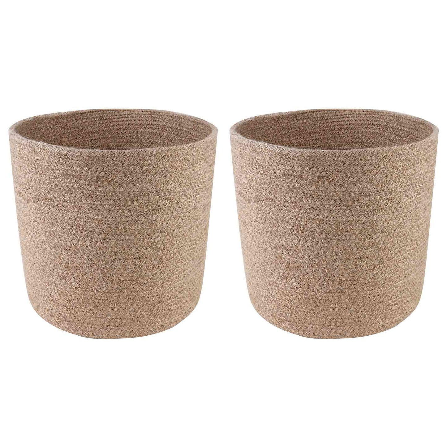 Vazonų rinkinys 2 pcs Natūrali Ø 28 x 28 cm 100% Tossa Džiutas
