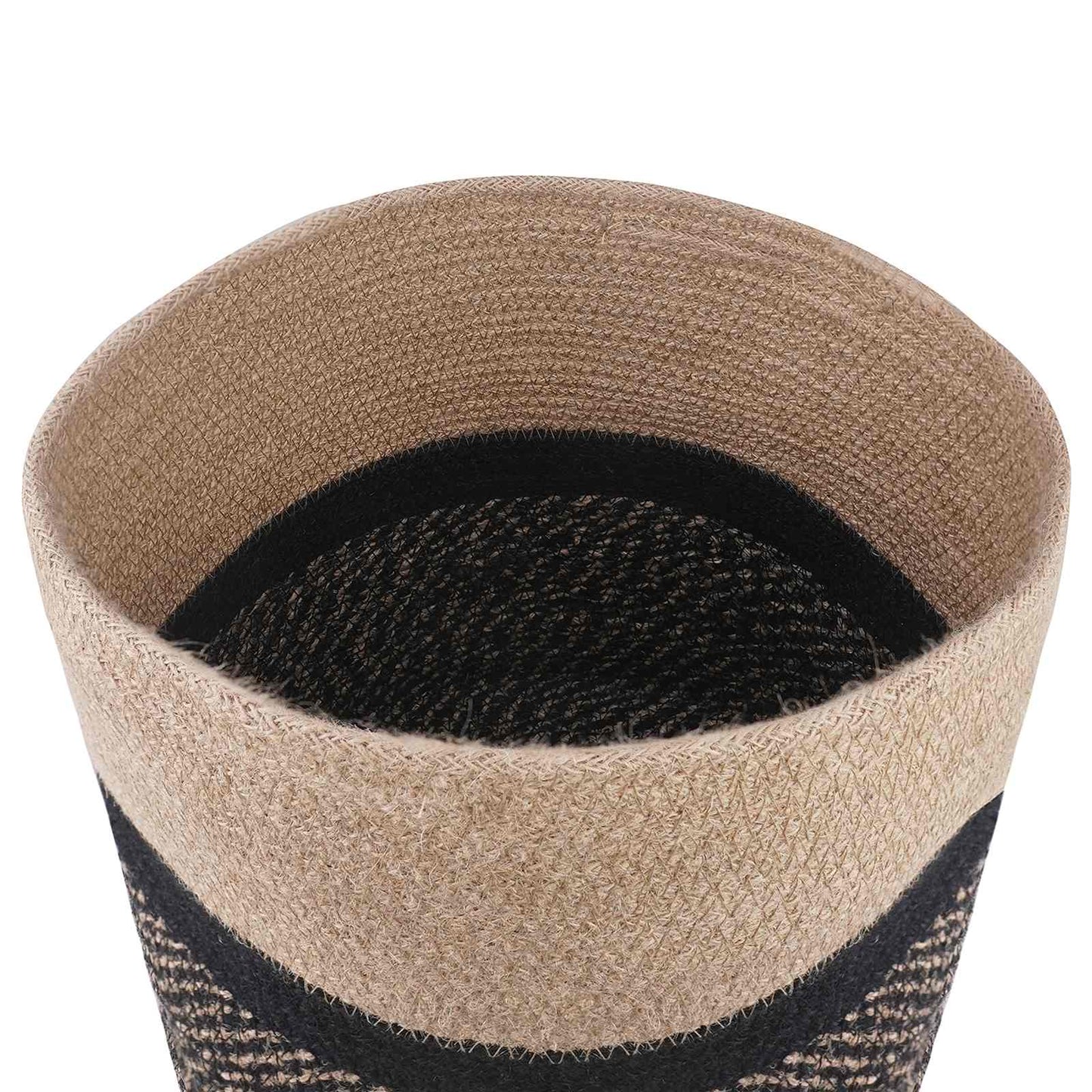 Vazonų rinkinys 2 pcs Natūrali ir juoda Ø 28 x 28 cm