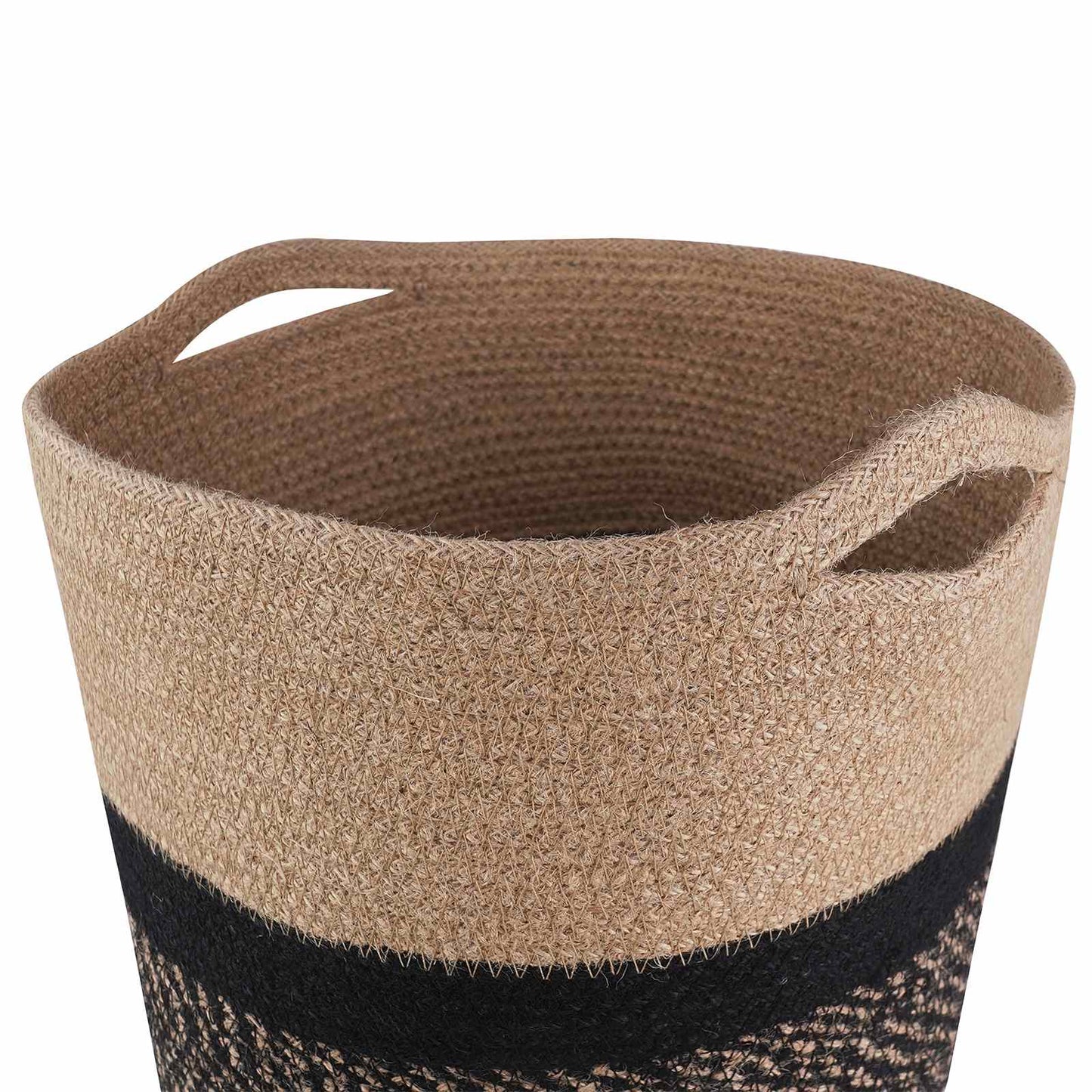 Vazonų rinkinys 2 pcs Natūrali ir juoda Ø 28 x 28 cm