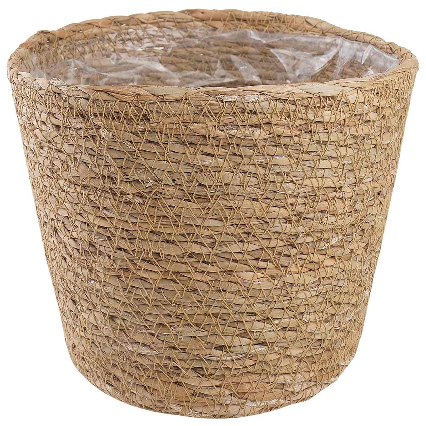 Jūros žolės augalų krepšiai 3 pcs Natūrali Ø26 x 19 cm