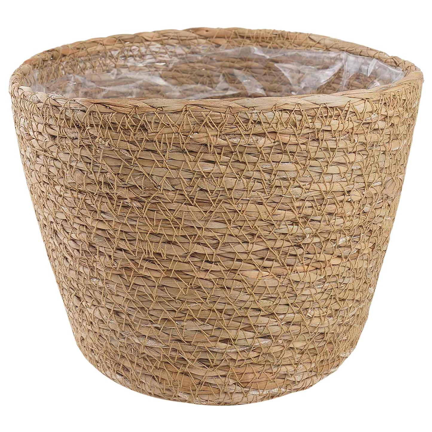 Jūros žolės augalų krepšiai 3 pcs Natūrali Ø26 x 19 cm