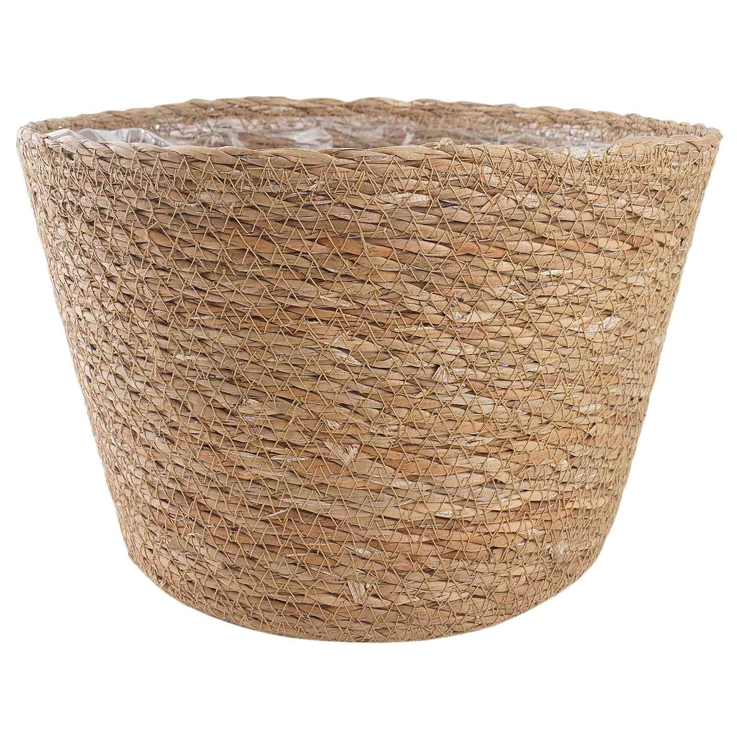 Jūros žolės augalų krepšiai 3 pcs Natūrali Ø26 x 19 cm