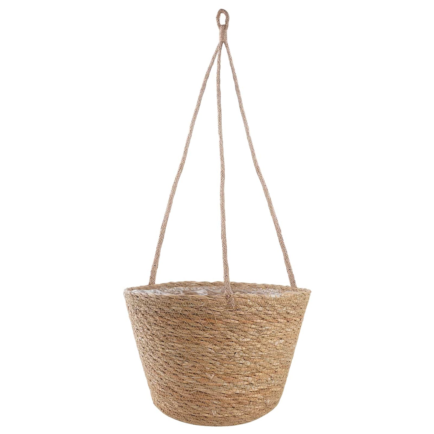 Jūros žolės augalų krepšiai 3 pcs Natūrali Ø26 x 19 cm