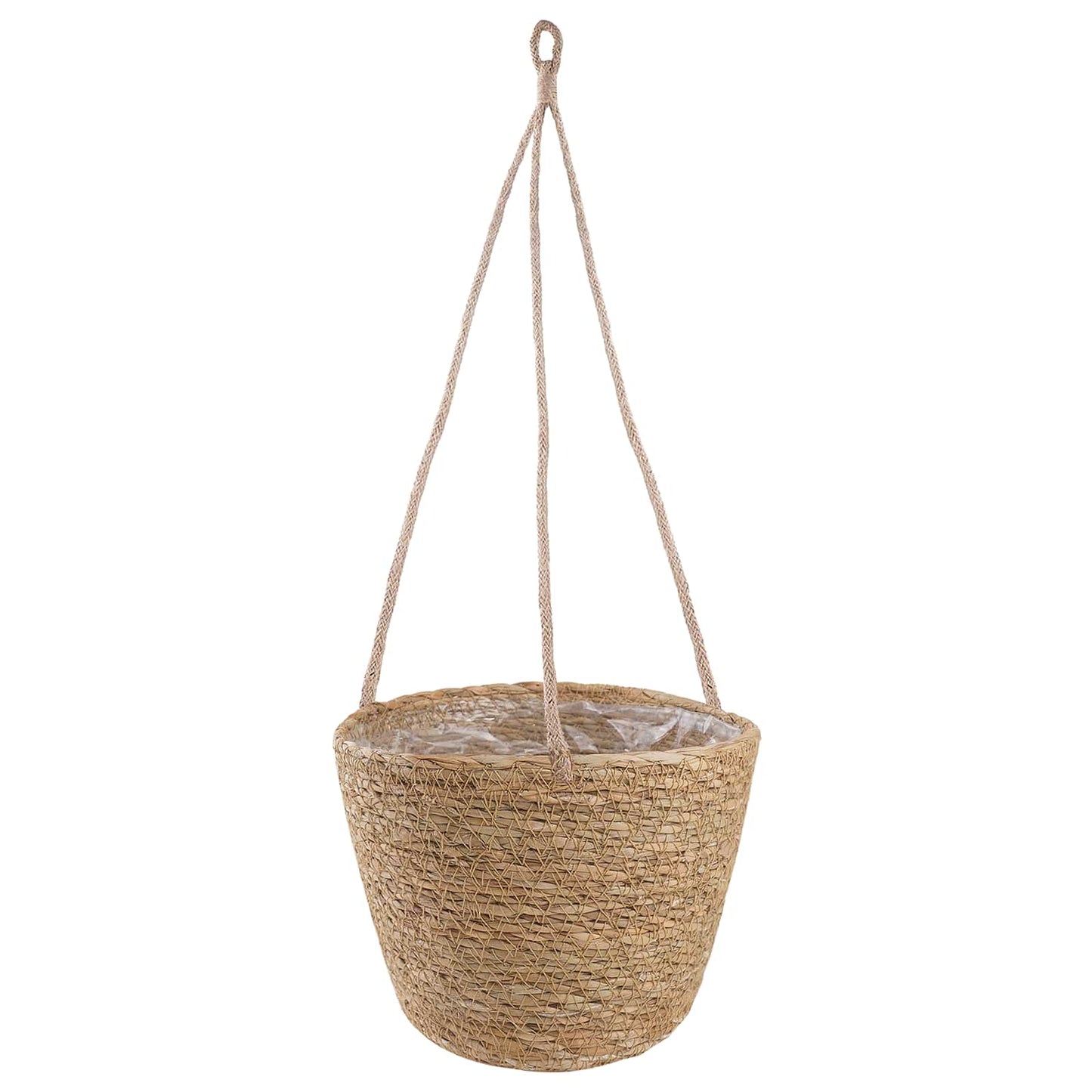 Jūros žolės augalų krepšiai 3 pcs Natūrali Ø26 x 19 cm