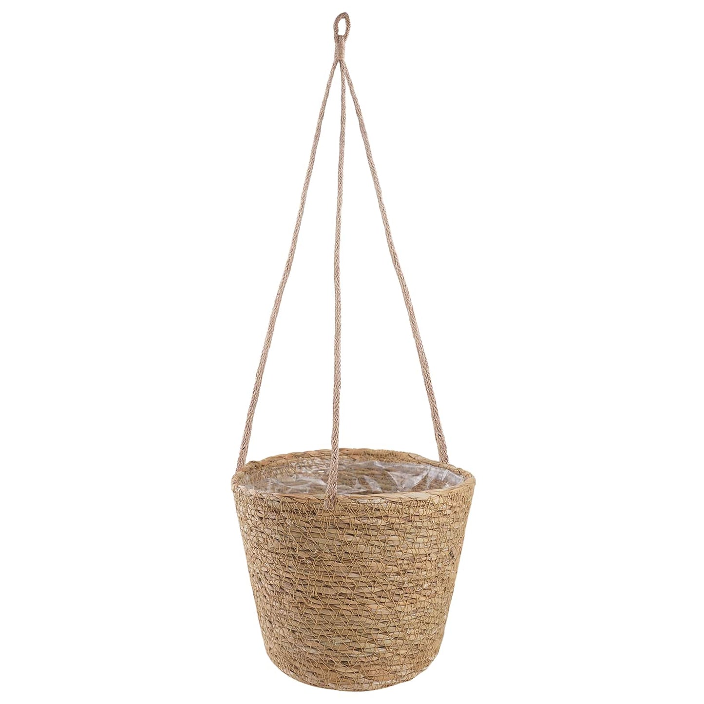 Jūros žolės augalų krepšiai 3 pcs Natūrali Ø26 x 19 cm