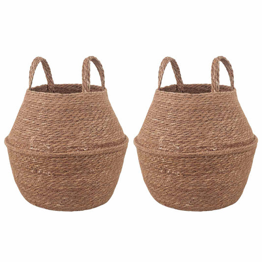 Vazonas su rankenomis 2 pcs Natūrali Ø 22 x 20 cm