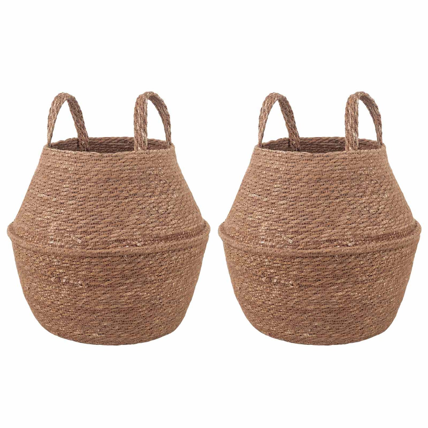 Vazonas su rankenomis 2 pcs Natūrali Ø 22 x 20 cm