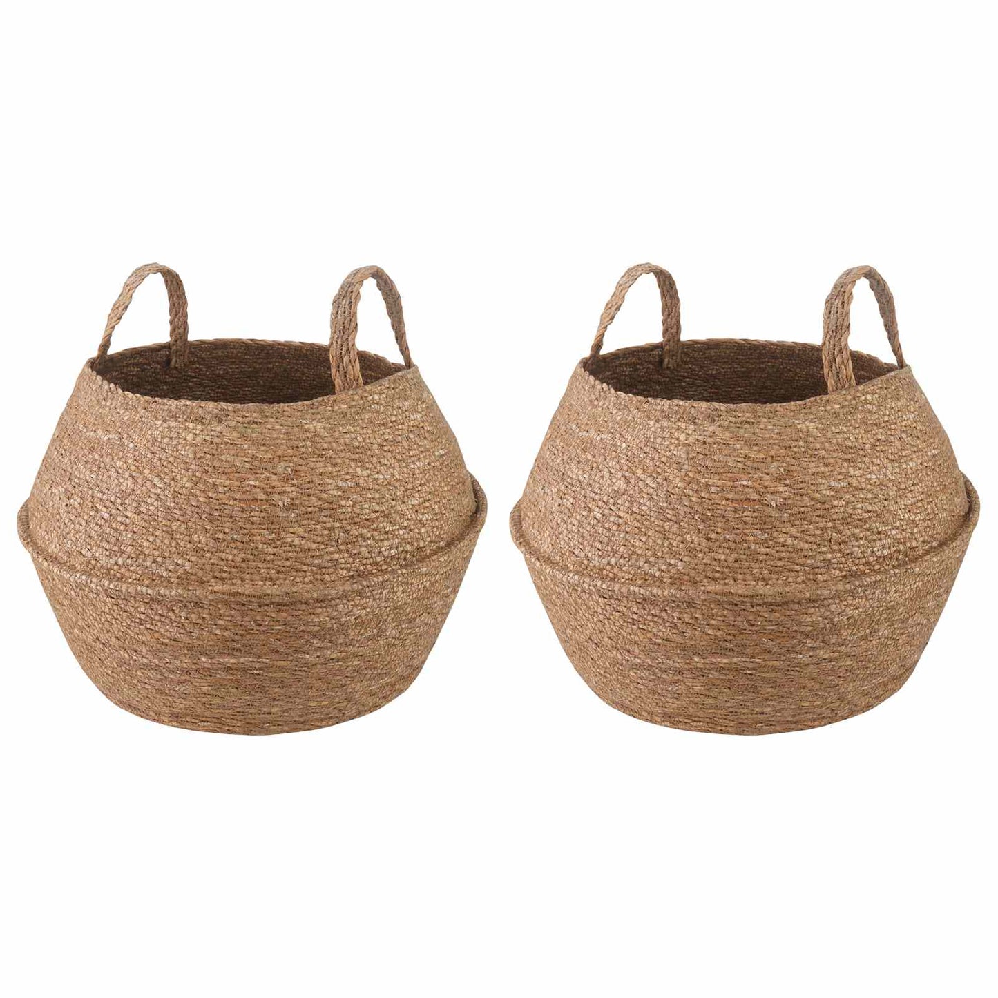 Vazonas su rankenomis 2 pcs Natūrali Ø 45 x 36 cm
