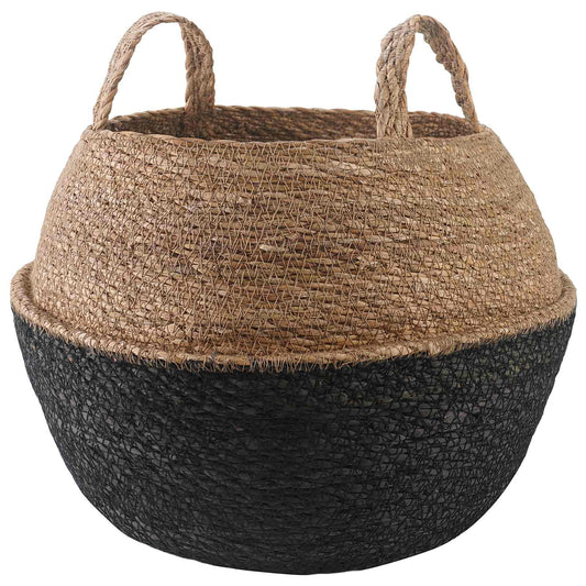 Vazonas su rankenomis Juoda Ø 45 x 36 cm 100% Jūros žolė