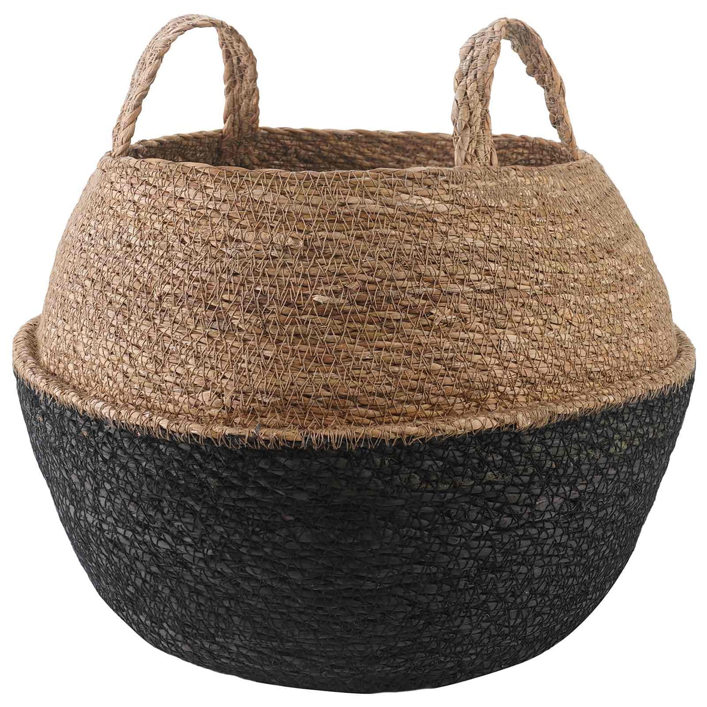 Vazonas su rankenomis Juoda Ø 45 x 36 cm 100% Jūros žolė