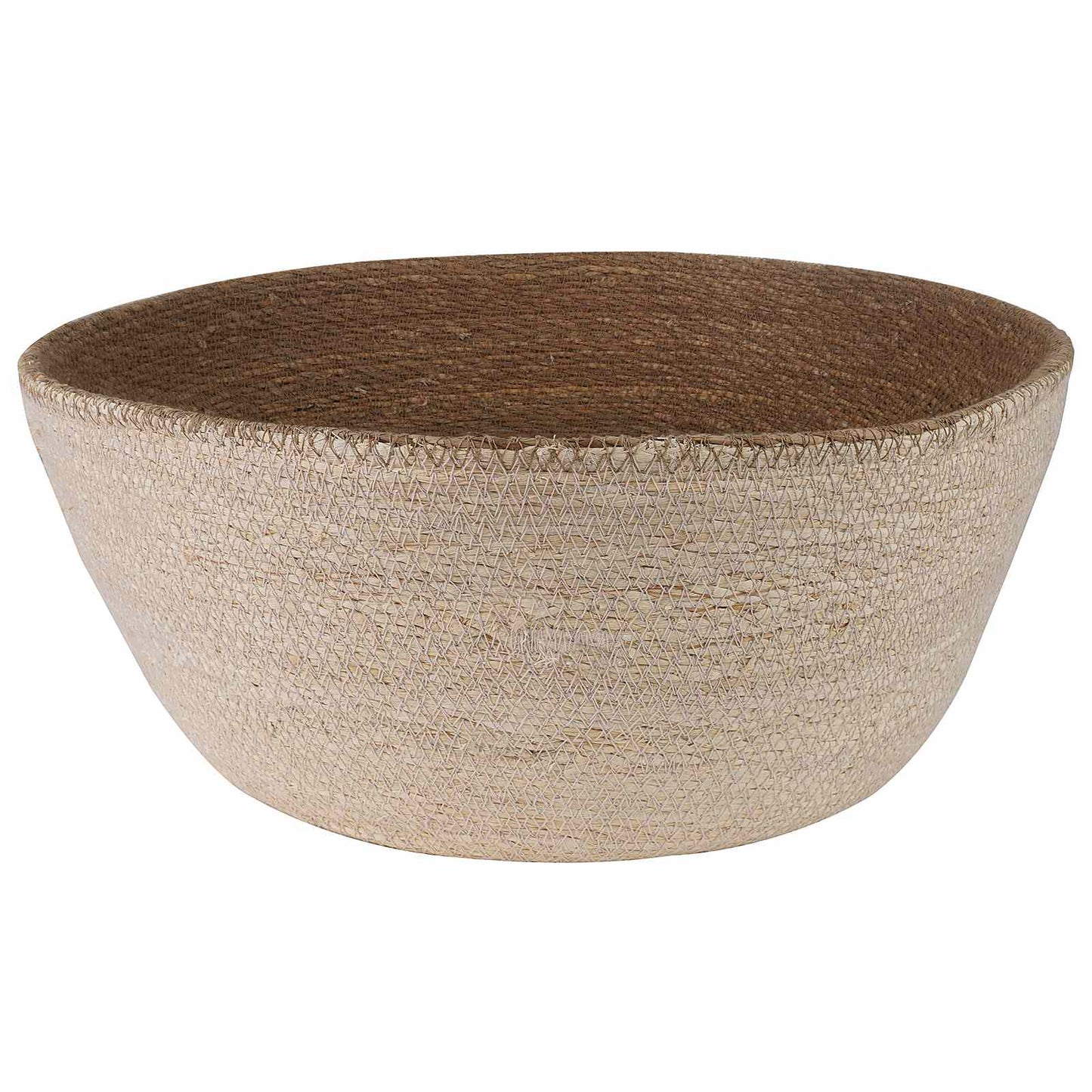 Vazonas su rankenomis 2 pcs Balta Ø 45 x 36 cm 100% Jūros žolė