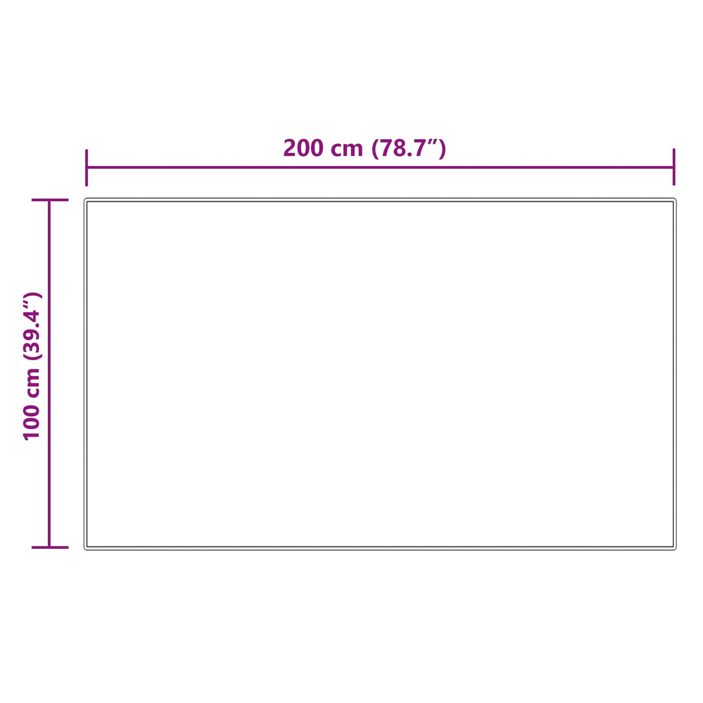 Dirbtinio avikailio kilimas Tafalla Kreminė 100 x 200 cm