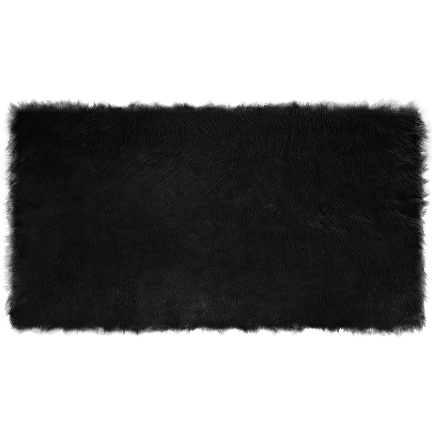 Dirbtinio avikailio kilimas Tafalla Juoda 60 x 110 cm