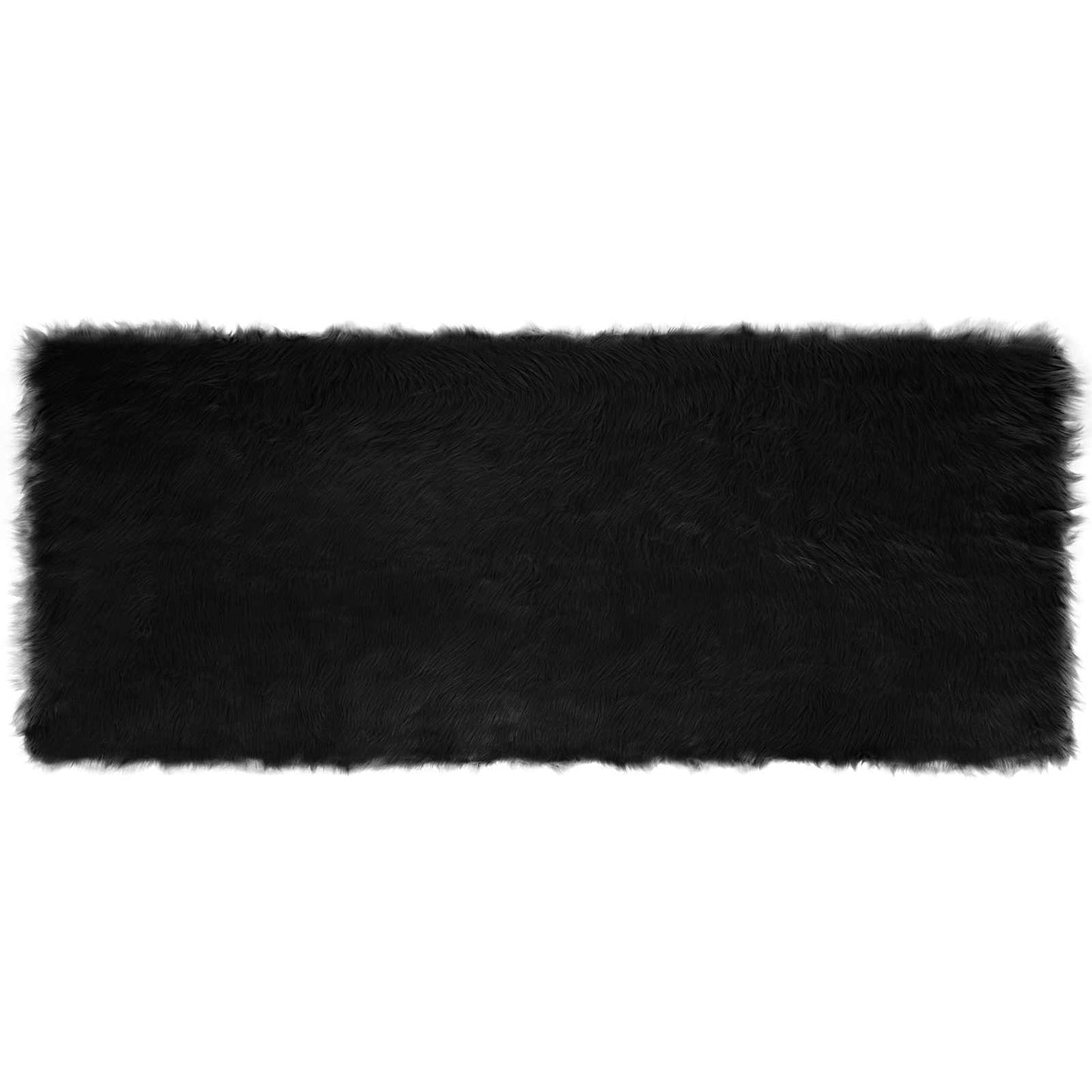 Dirbtinio avikailio kilimas Tafalla Juoda 80 x 200 cm