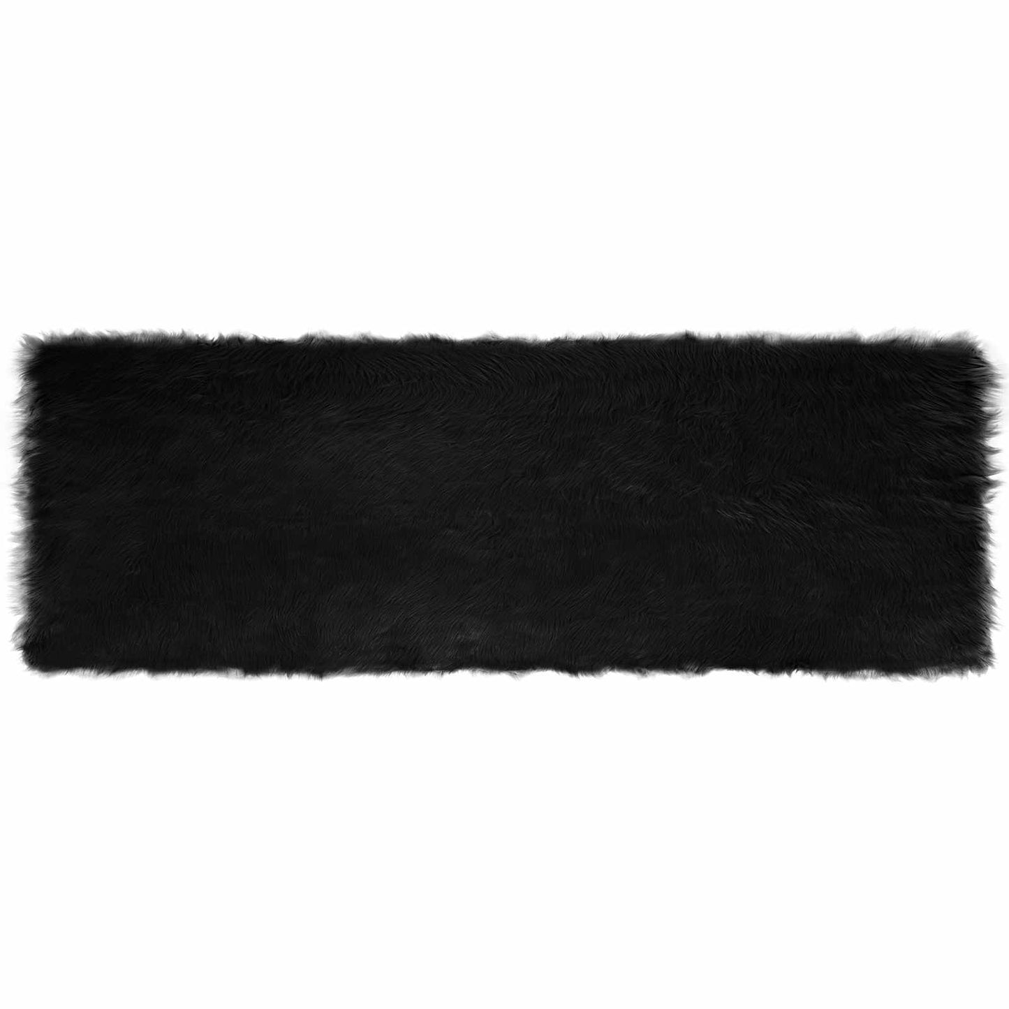 Dirbtinio avikailio kilimas Tafalla Juoda 80 x 250 cm