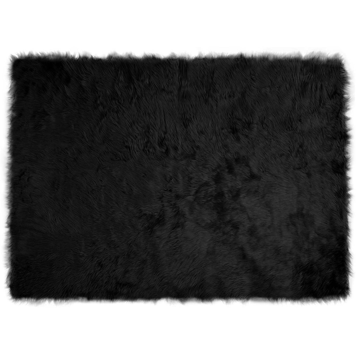 Dirbtinio avikailio kilimas Tafalla Juoda 120 x 170 cm