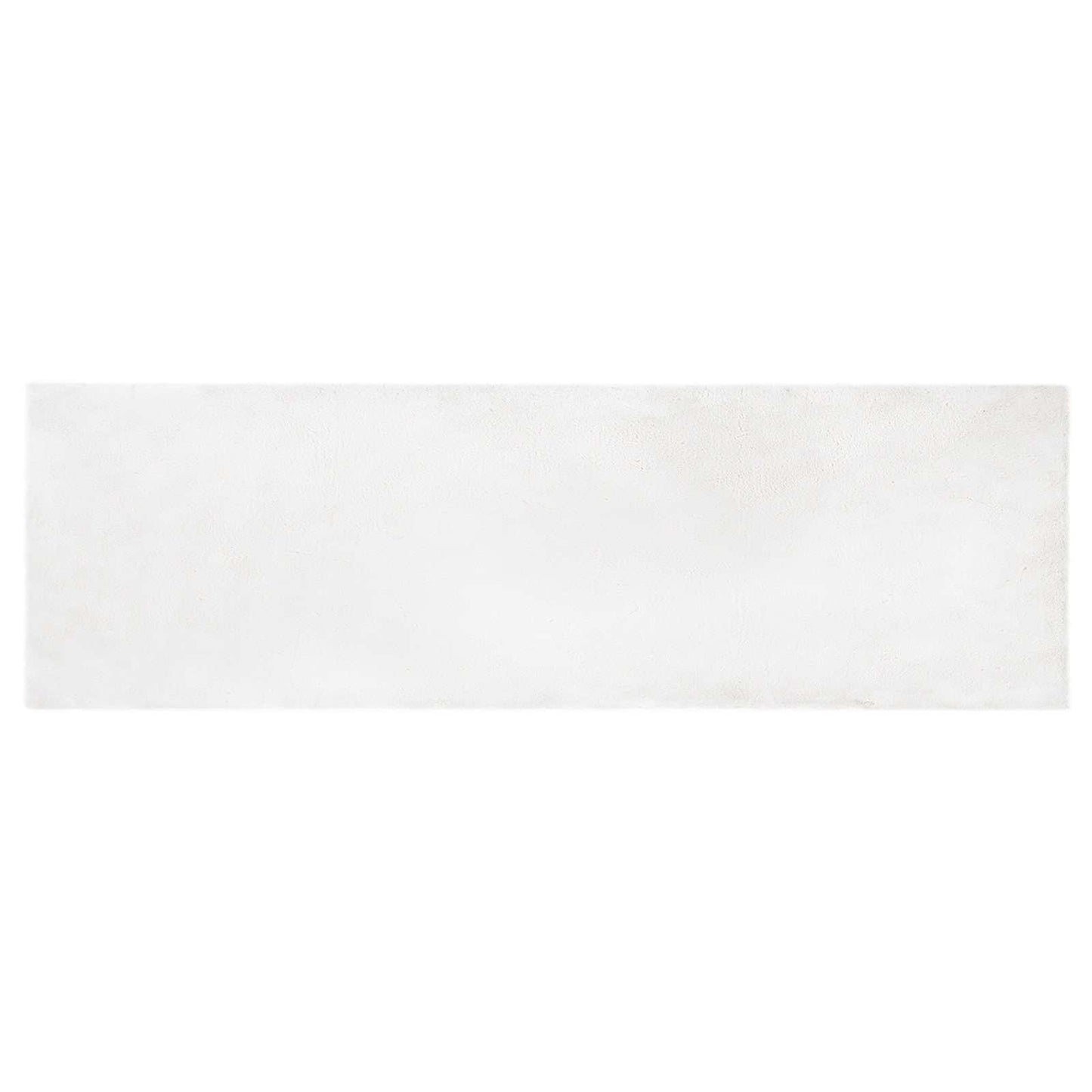 Dirbtinio triušio kailio kilimas Olite Balta 80 x 250 cm