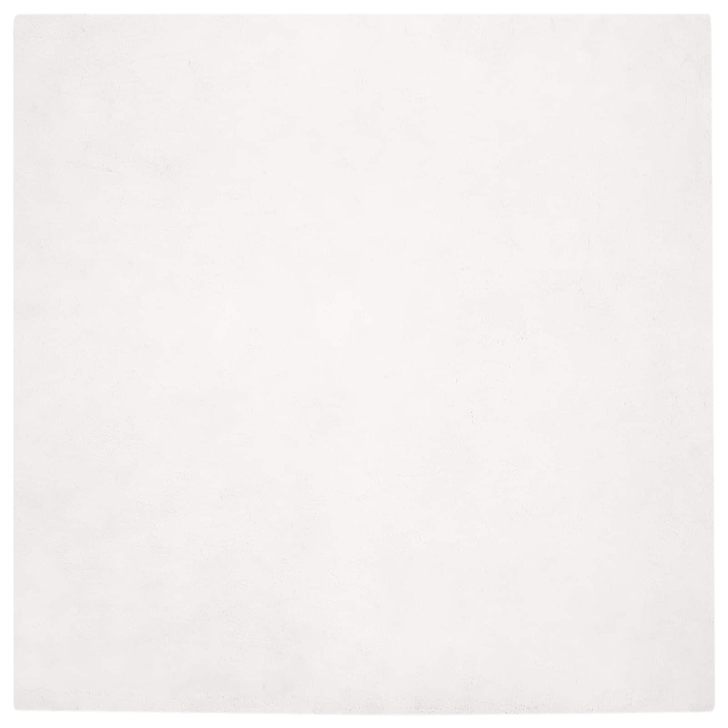 Dirbtinio triušio kailio kilimas Olite Balta 200 x 200 cm