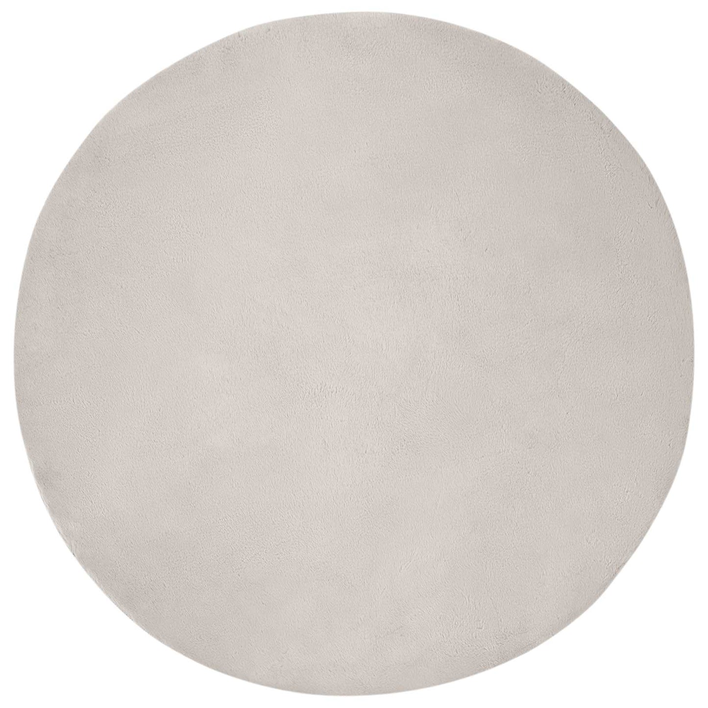 Dirbtinio triušio kailio kilimas Olite Smėlio Ø 80 cm