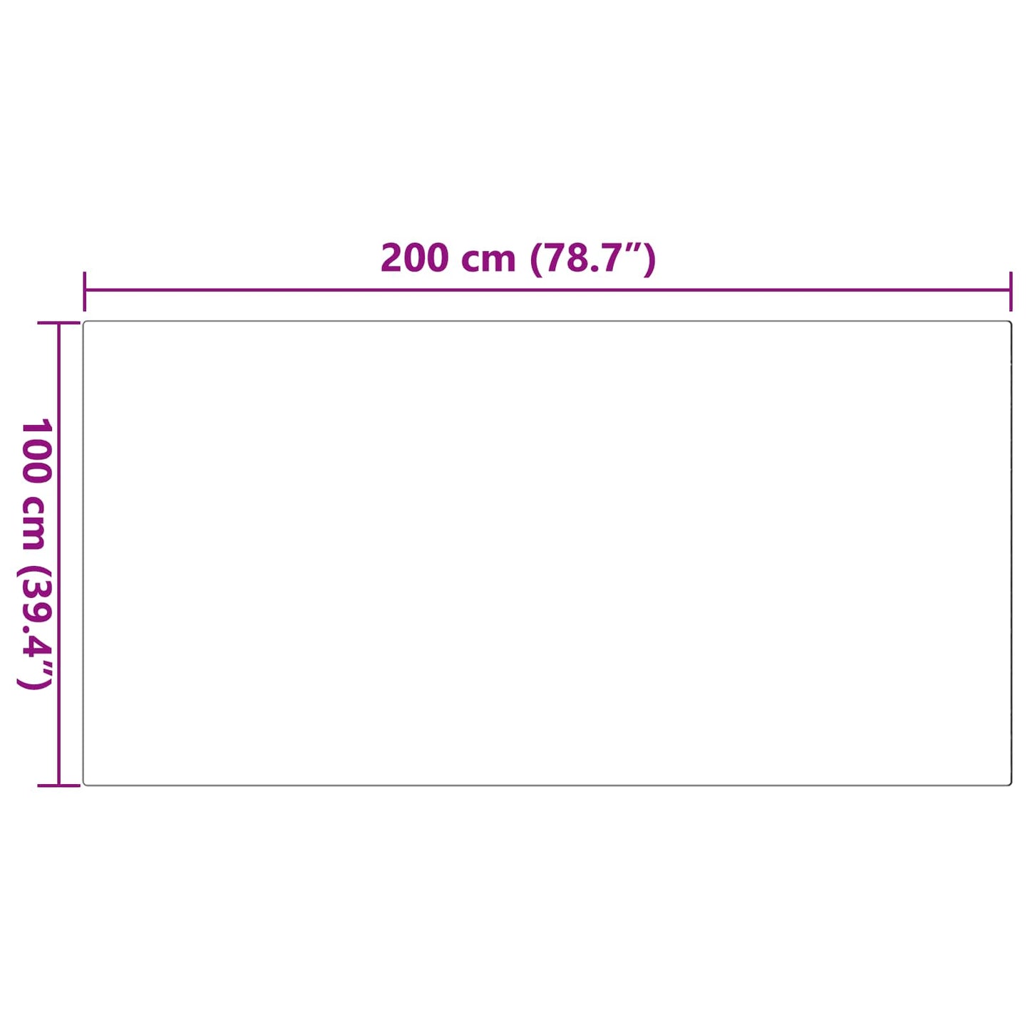 Dirbtinio triušio kailio kilimas Olite Pilka 100 x 200 cm