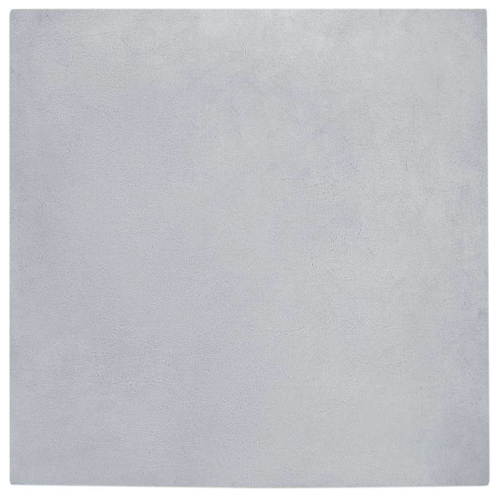 Dirbtinio triušio kailio kilimas Olite Pilka 200 x 200 cm