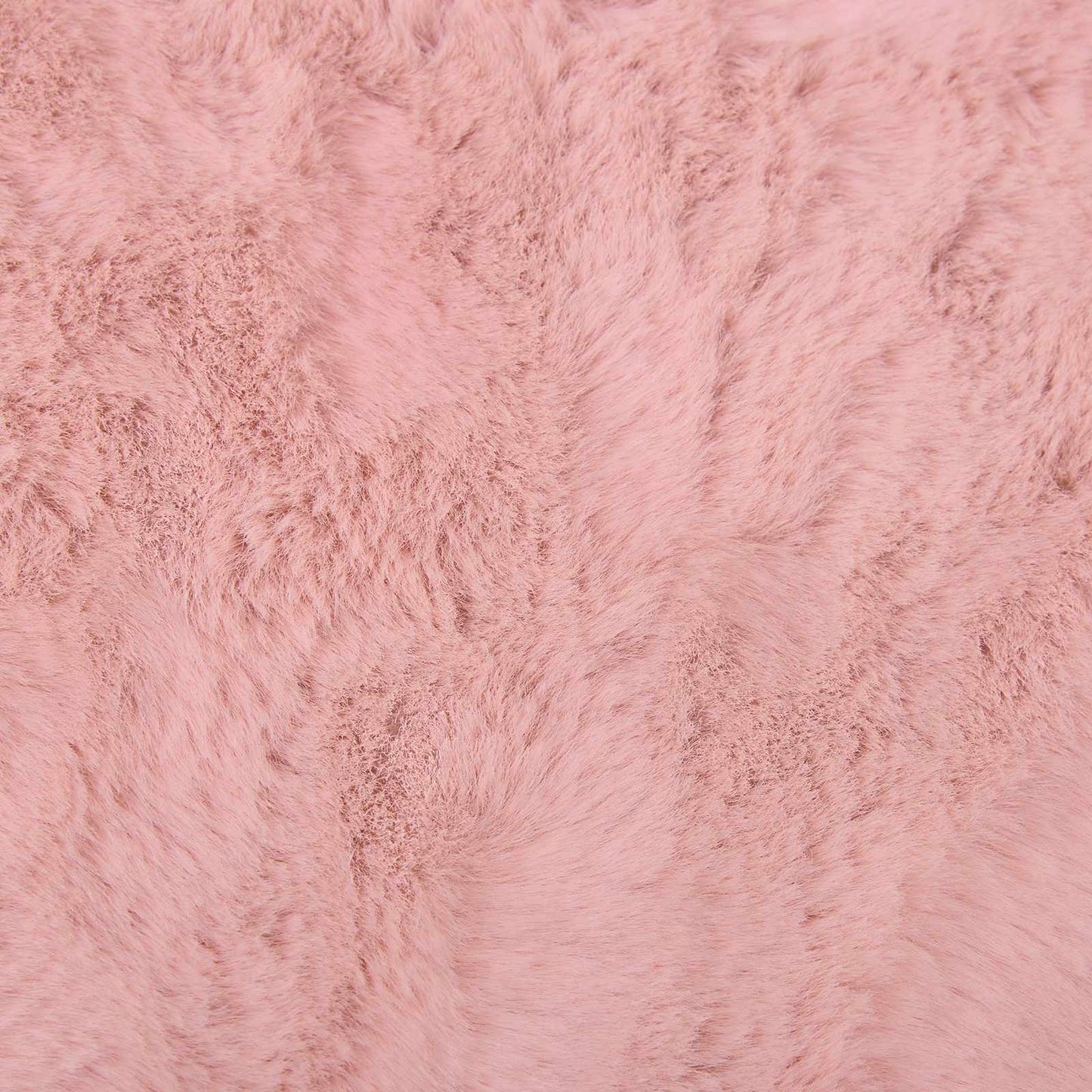 Dirbtinio triušio kailio kilimas Olite Rožinė 160 x 230 cm