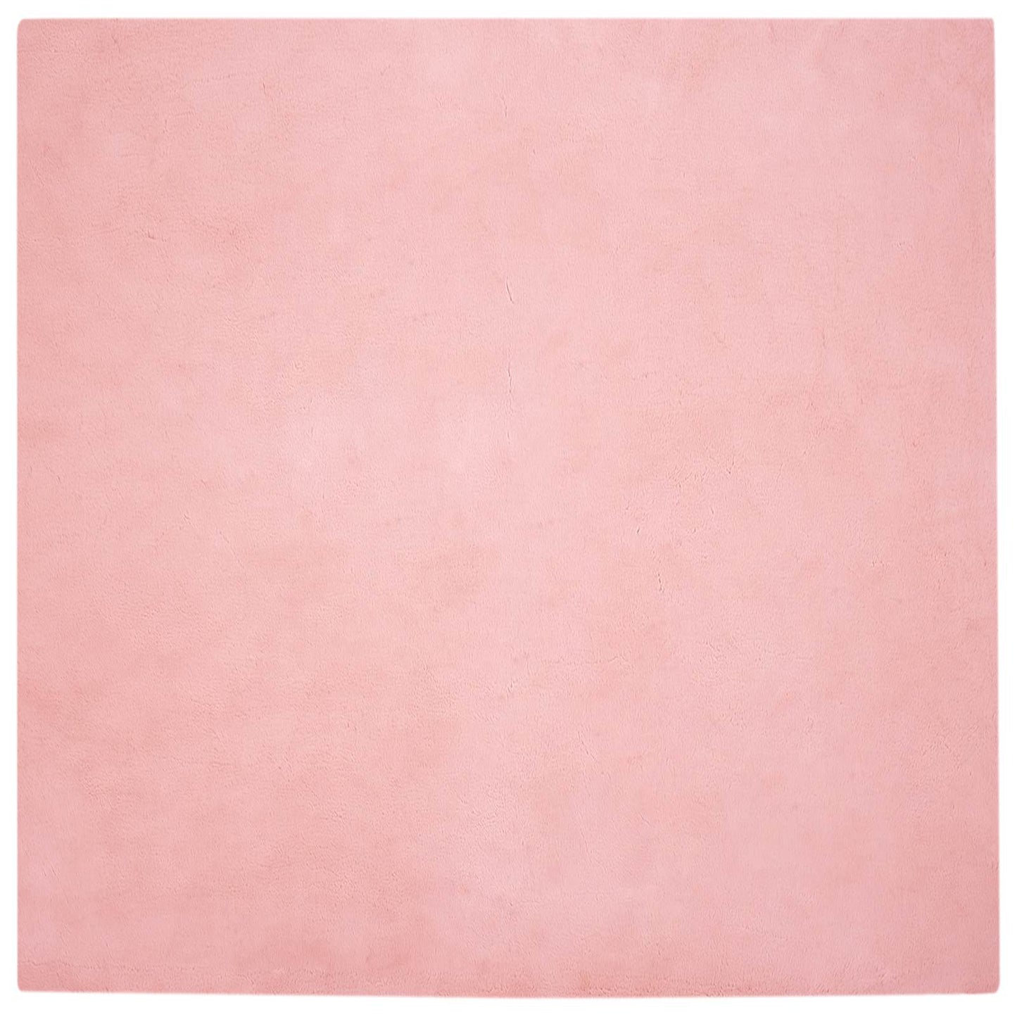 Dirbtinio triušio kailio kilimas Olite Rožinė 160 x 160 cm