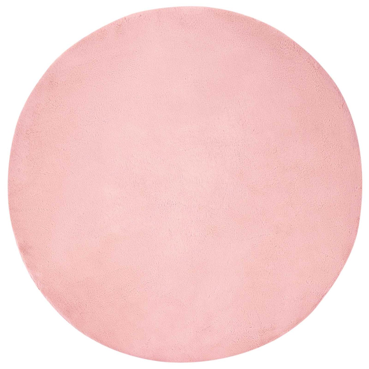 Dirbtinio triušio kailio kilimas Olite Rožinė Ø 80 cm