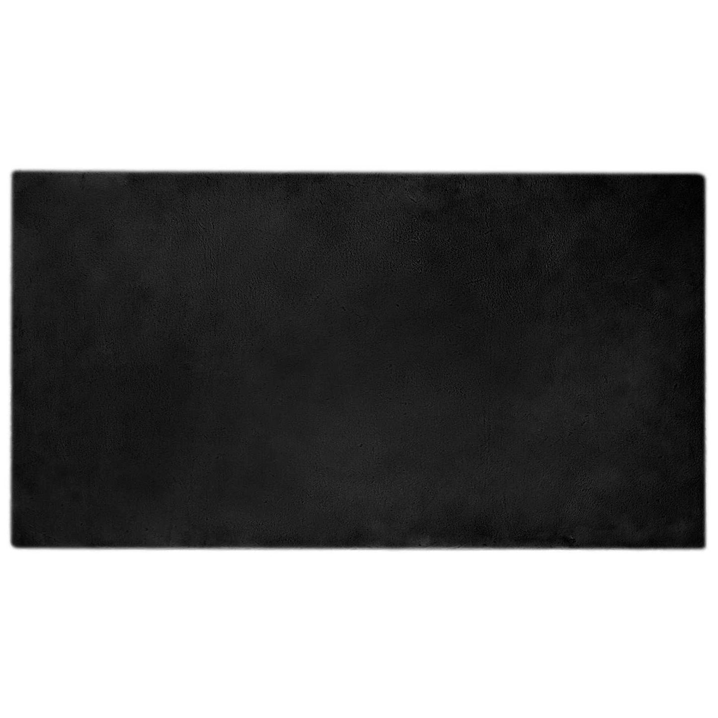 Dirbtinio triušio kailio kilimas Olite Juoda 60 x 110 cm