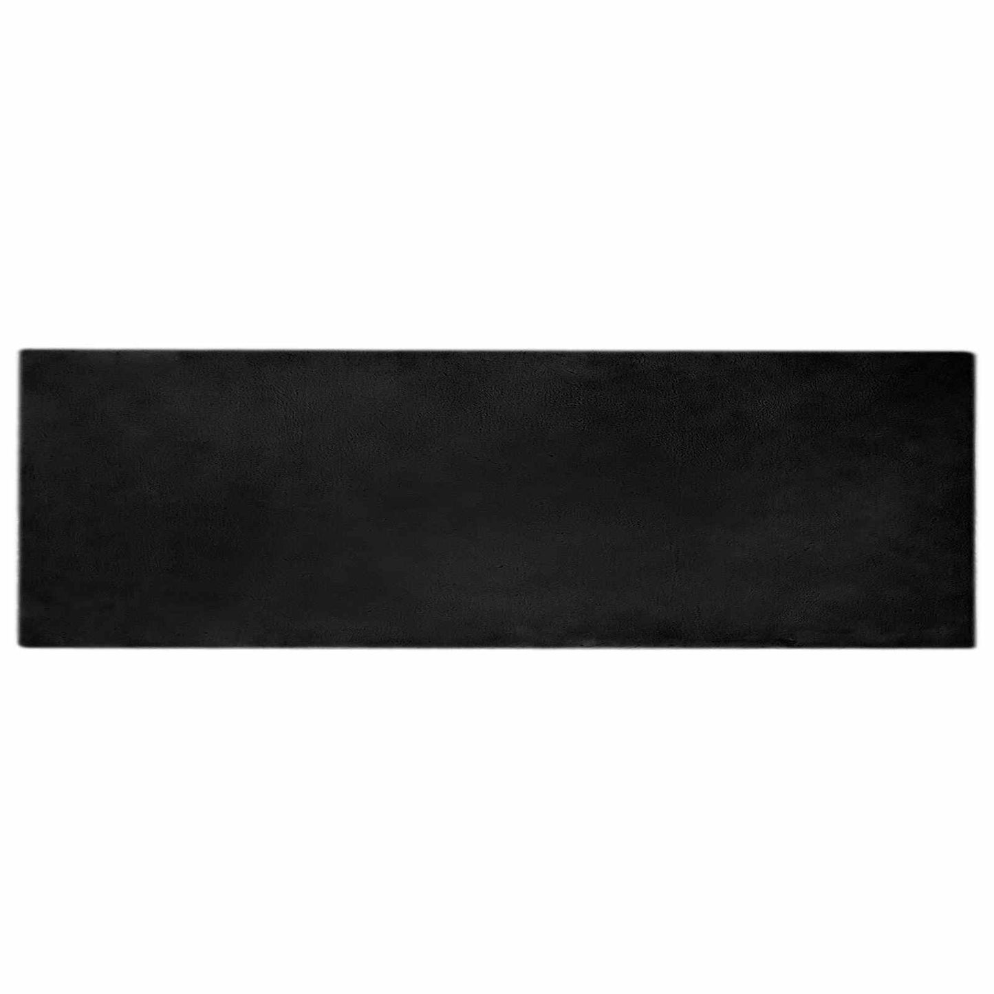 Dirbtinio triušio kailio kilimas Olite Juoda 80 x 250 cm