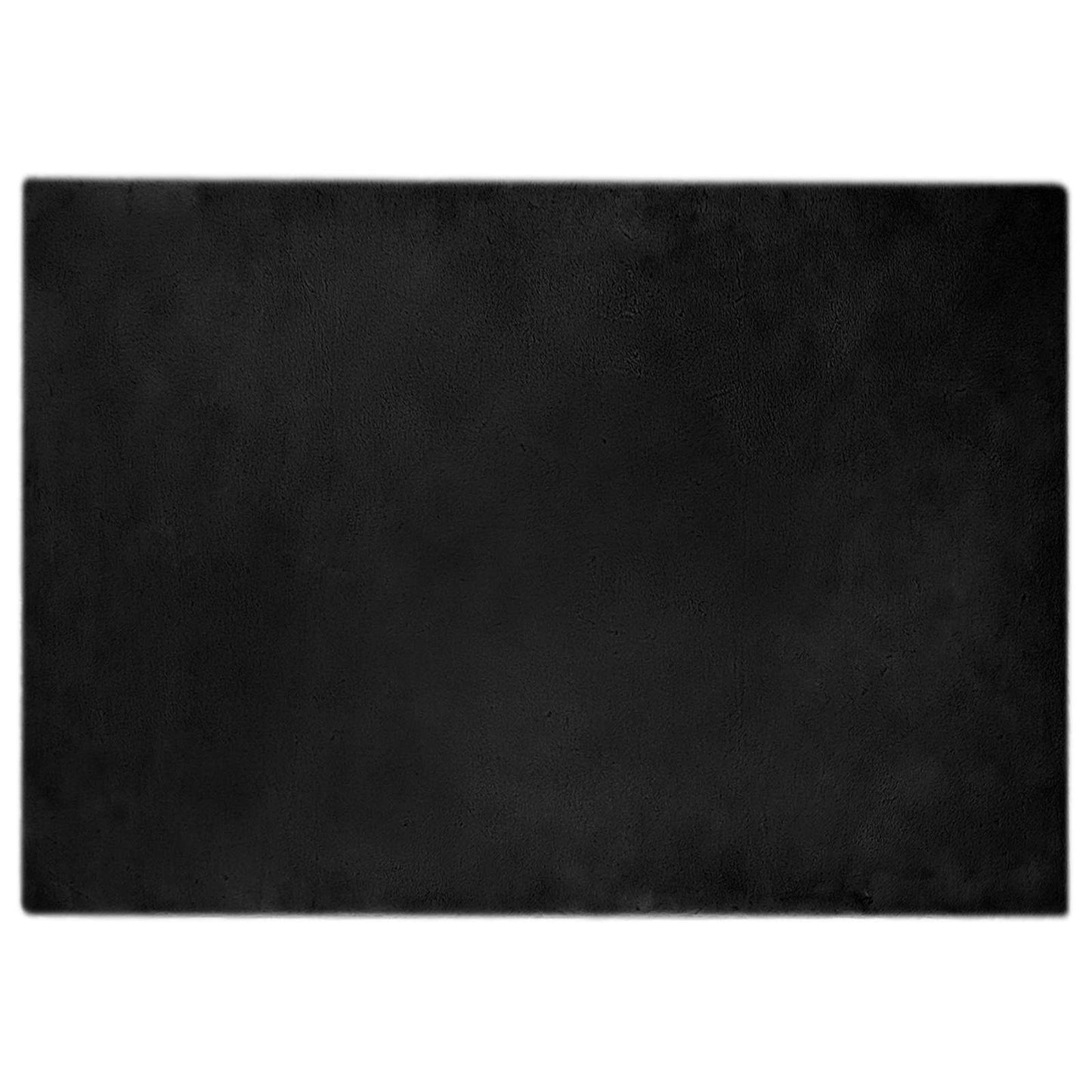 Dirbtinio triušio kailio kilimas Olite Juoda 140 x 200 cm