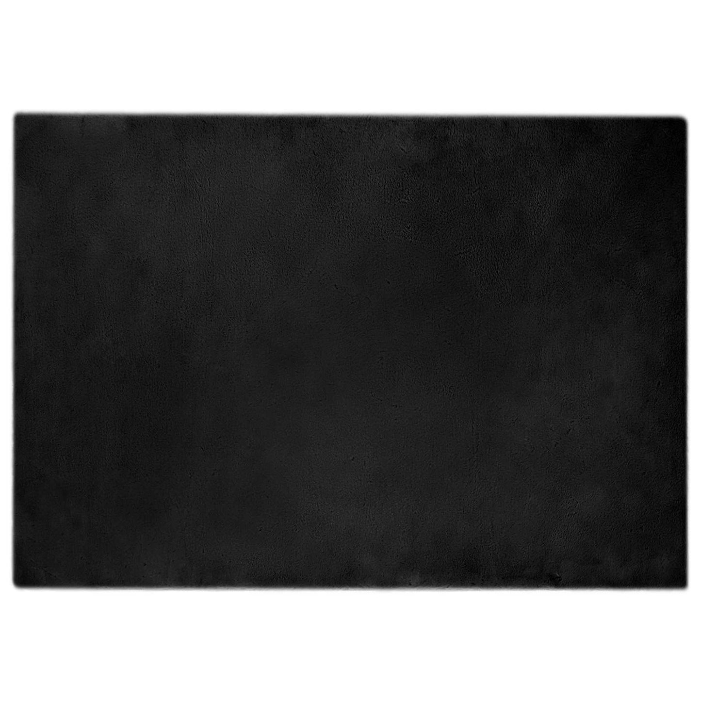 Dirbtinio triušio kailio kilimas Olite Juoda 160 x 230 cm