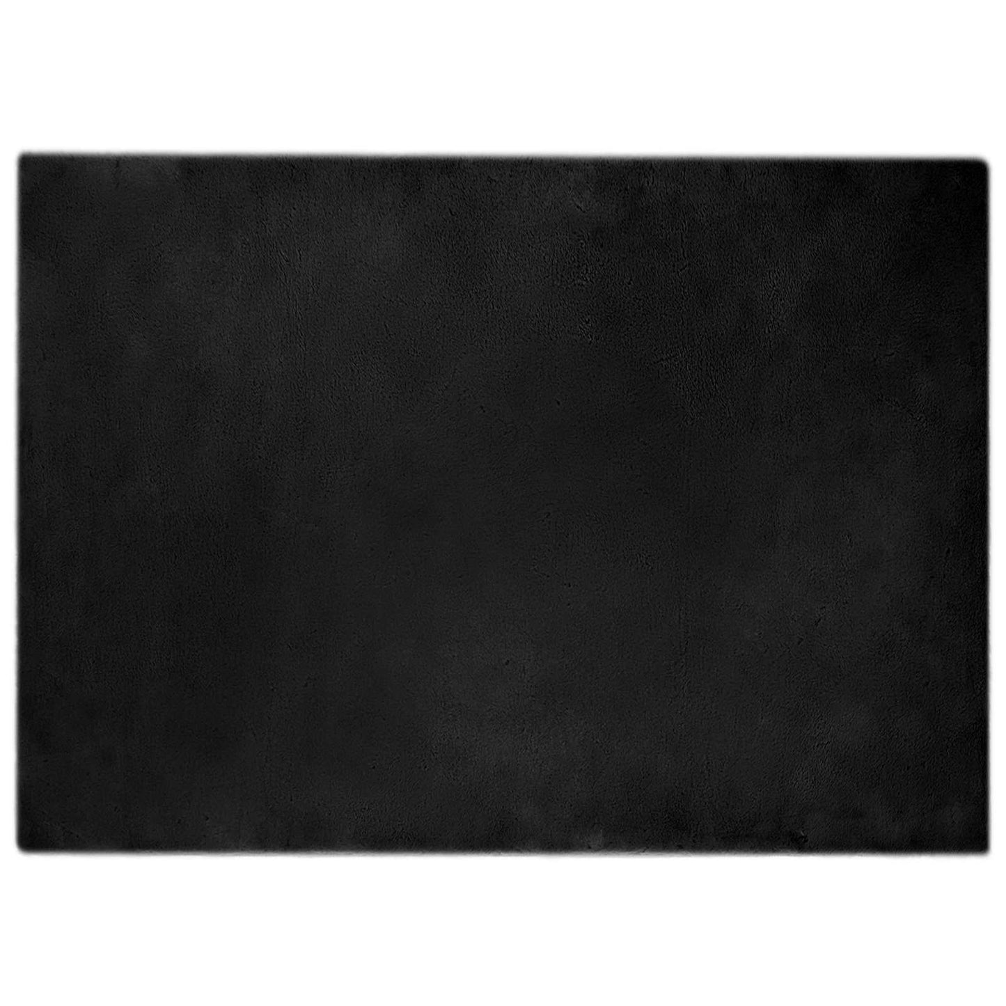 Dirbtinio triušio kailio kilimas Olite Juoda 200 x 280 cm