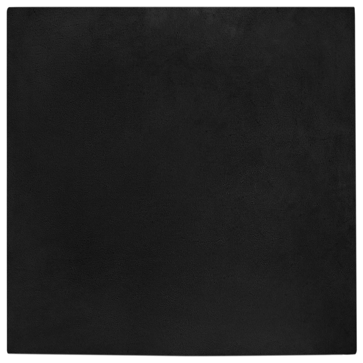 Dirbtinio triušio kailio kilimas Olite Juoda 120 x 120 cm