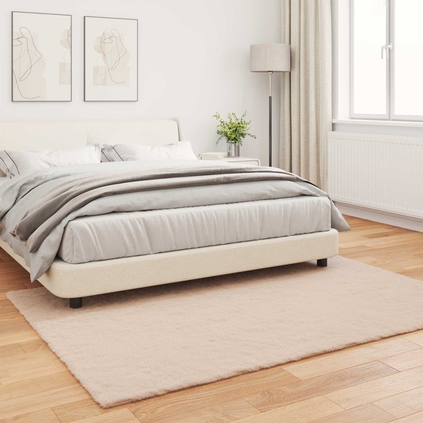 Dirbtinio triušio kailio kilimas Olite Taupe 120 x 170 cm