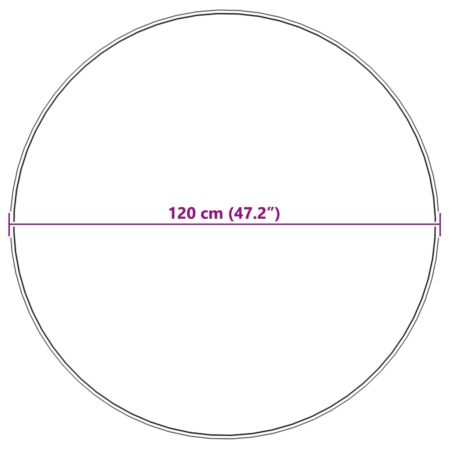 Dirbtinio triušio kailio kilimas Olite Taupe Ø 120 cm