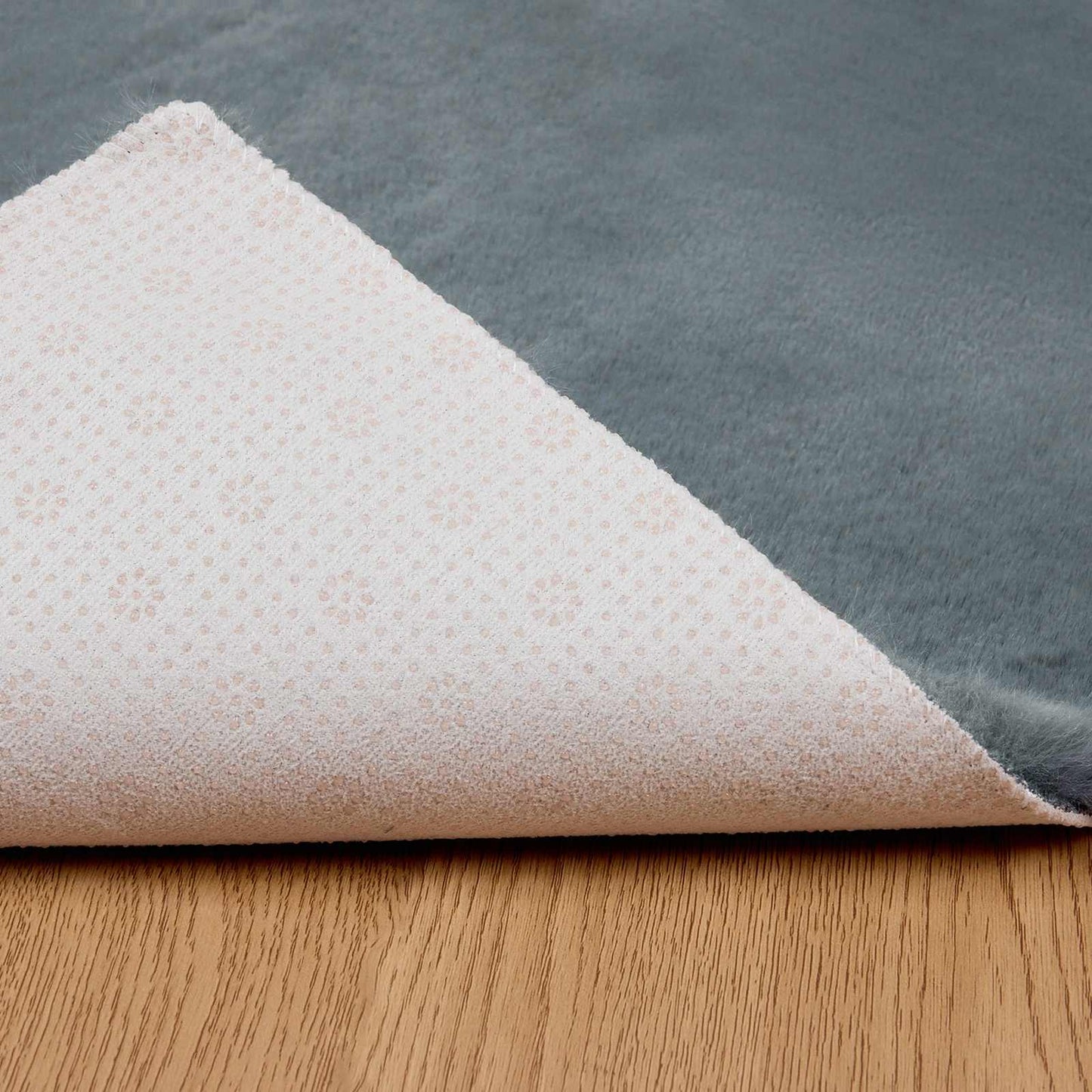 Dirbtinio triušio kailio kilimas Olite Antracitas 160 x 230 cm