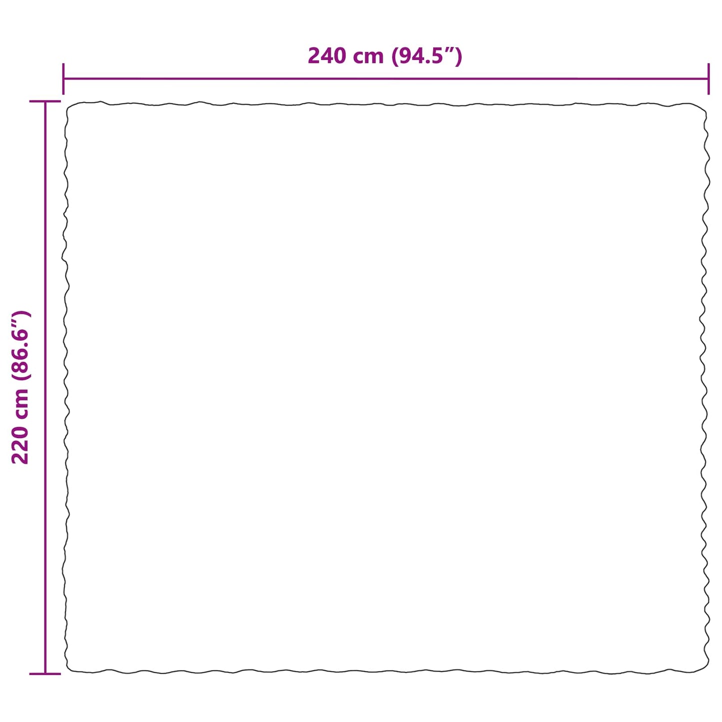 Dirbtinio Zefyro Pūkuotas Patalynė 4 pcs Smėlio 220 x 240 cm