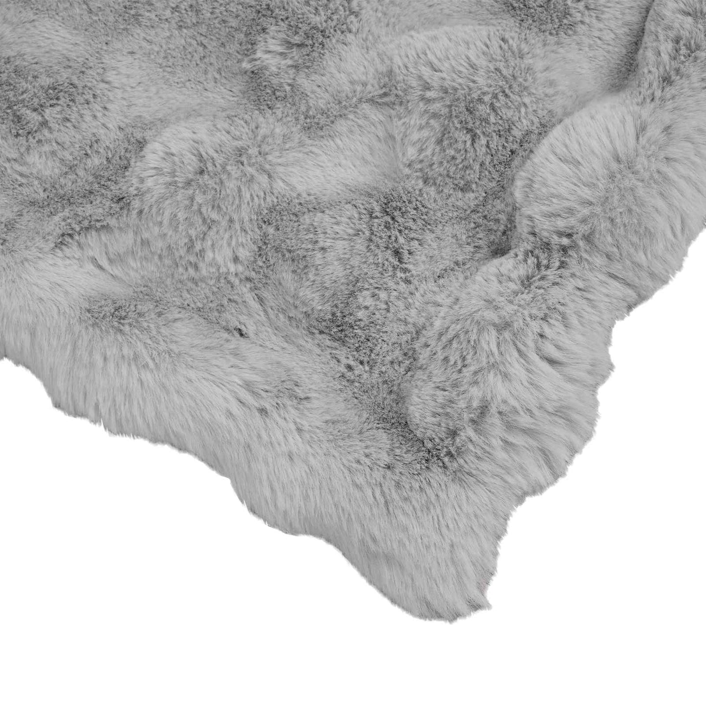 Dirbtinio Zefyro Pūkuotas Patalynė Pilka 130 x 150 cm