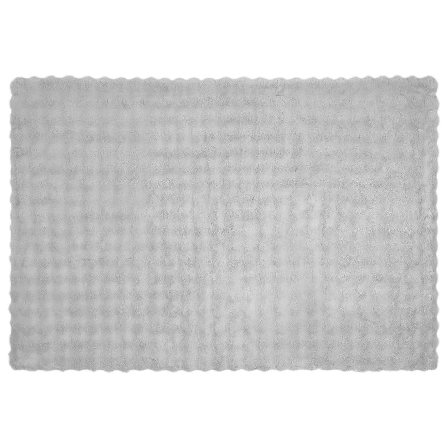 Dirbtinio Zefyro Pūkuotas Patalynė 4 pcs Pilka 150 x 220 cm