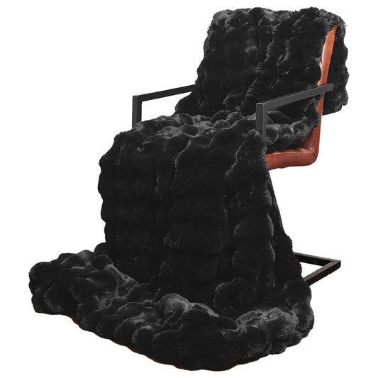 Neslystanti antklodė iš dirbtinio triušio kailio Olite 4 pcs