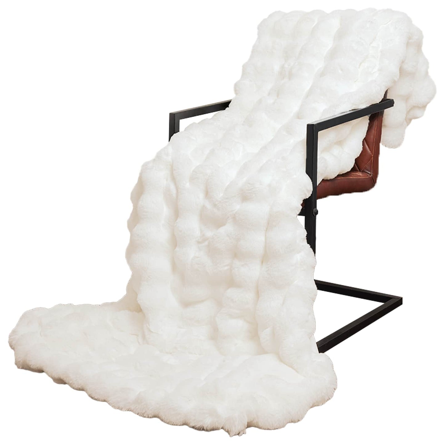 Neslystanti antklodė iš dirbtinio triušio kailio Olite 4 pcs