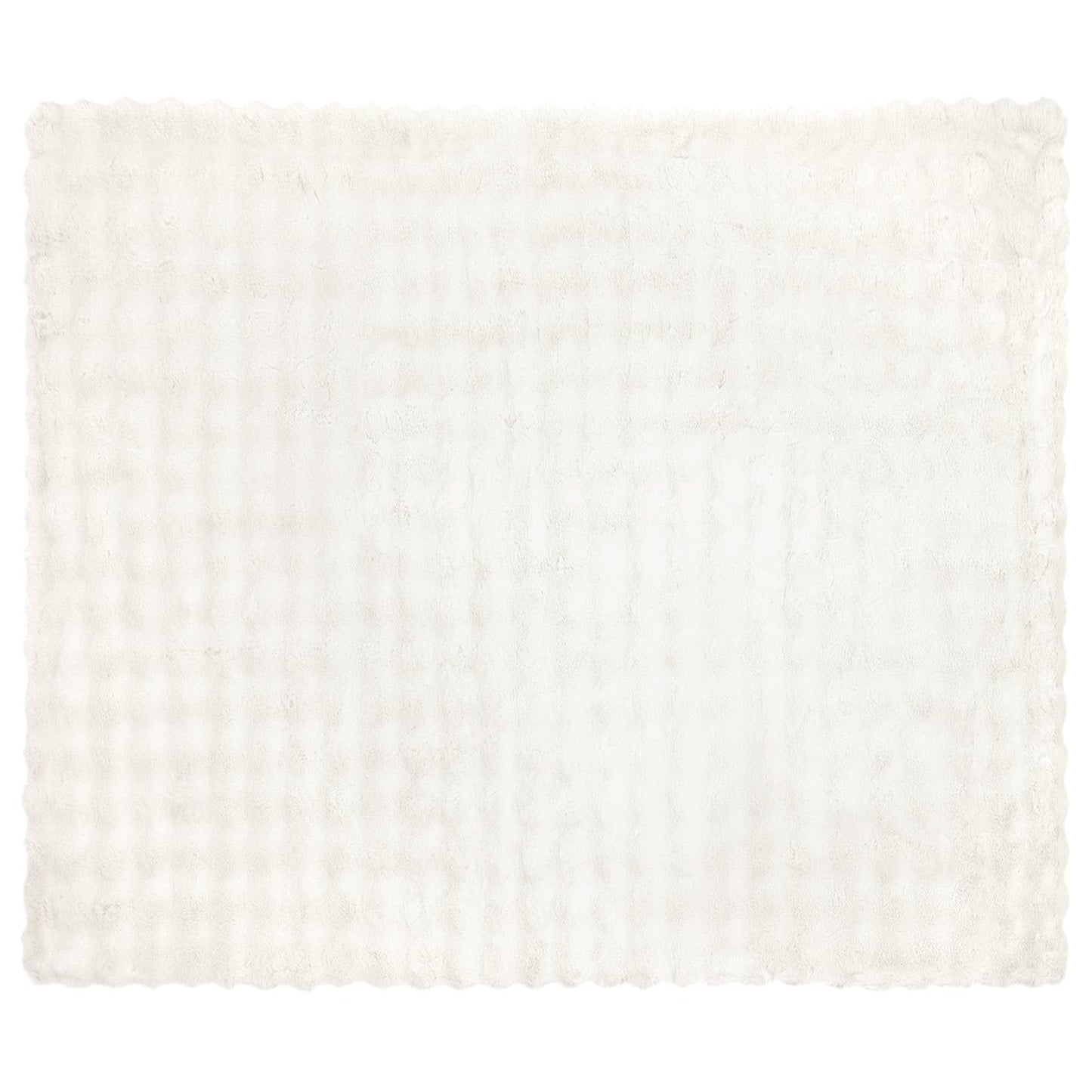 Dirbtinio Zefyro Pūkuotas Patalynė 4 pcs Balta 220 x 240 cm