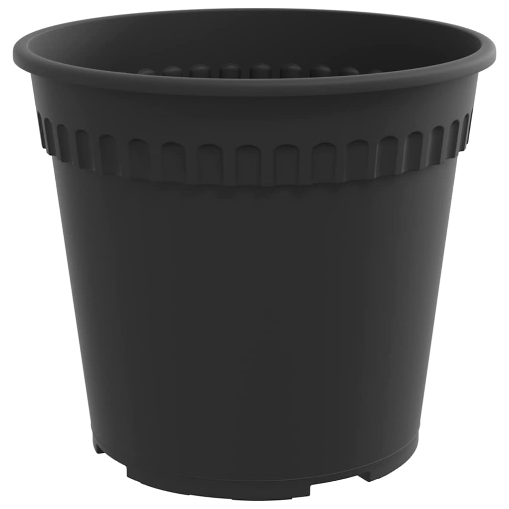 Apvalus gėlių vazonas 6 pcs Juoda Ø 19 x 16 cm Plastmasė