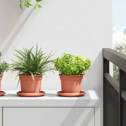 Apvalus gėlių vazonas 24 pcs Raudona plyta Ø 12,5 x 10 cm