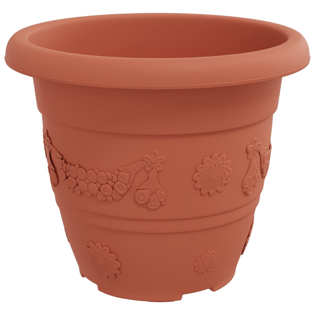 Apvalus gėlių vazonas 6 pcs Raudona plyta Ø 26 x 21.5 cm