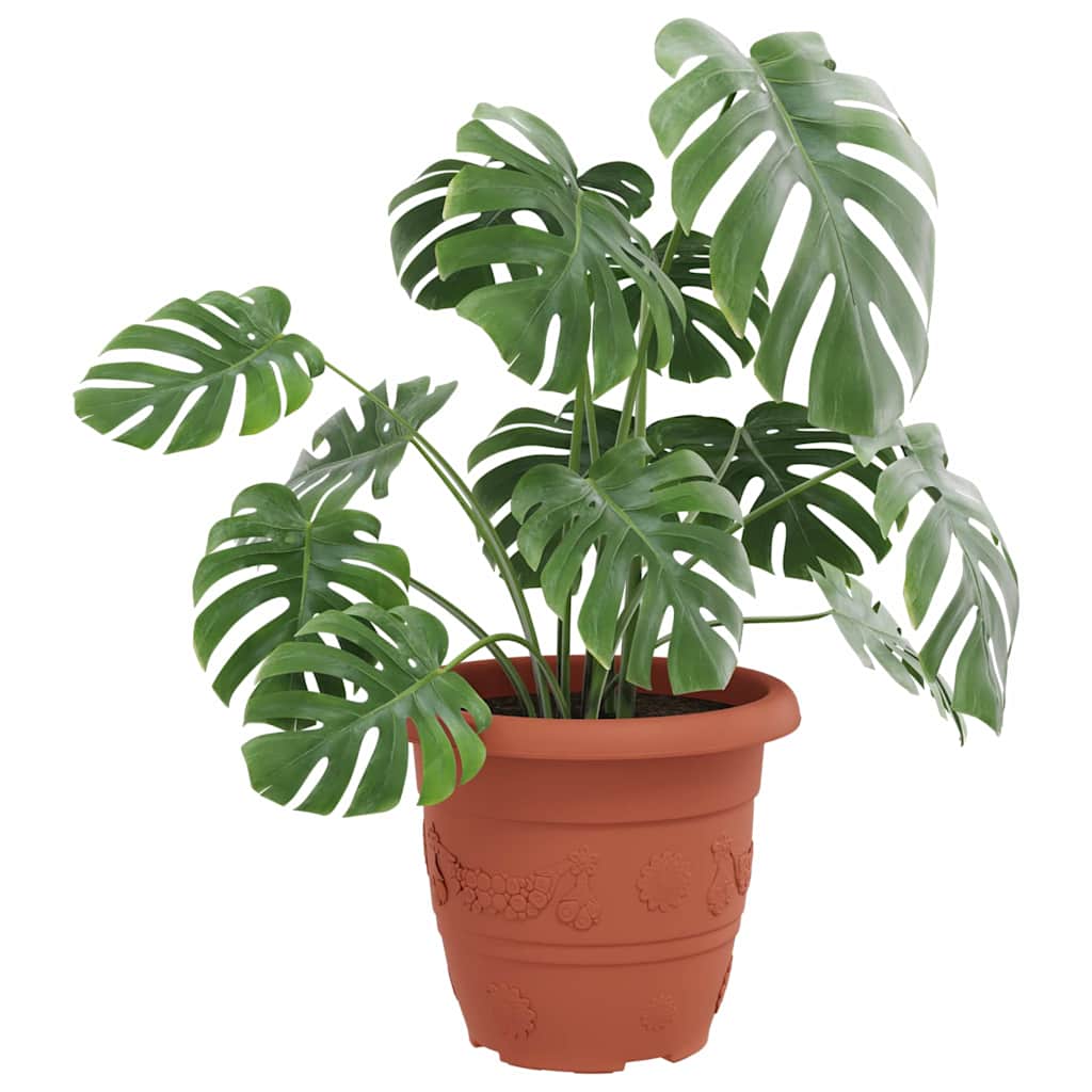 Apvalus gėlių vazonas 6 pcs Raudona plyta Ø 26 x 21.5 cm