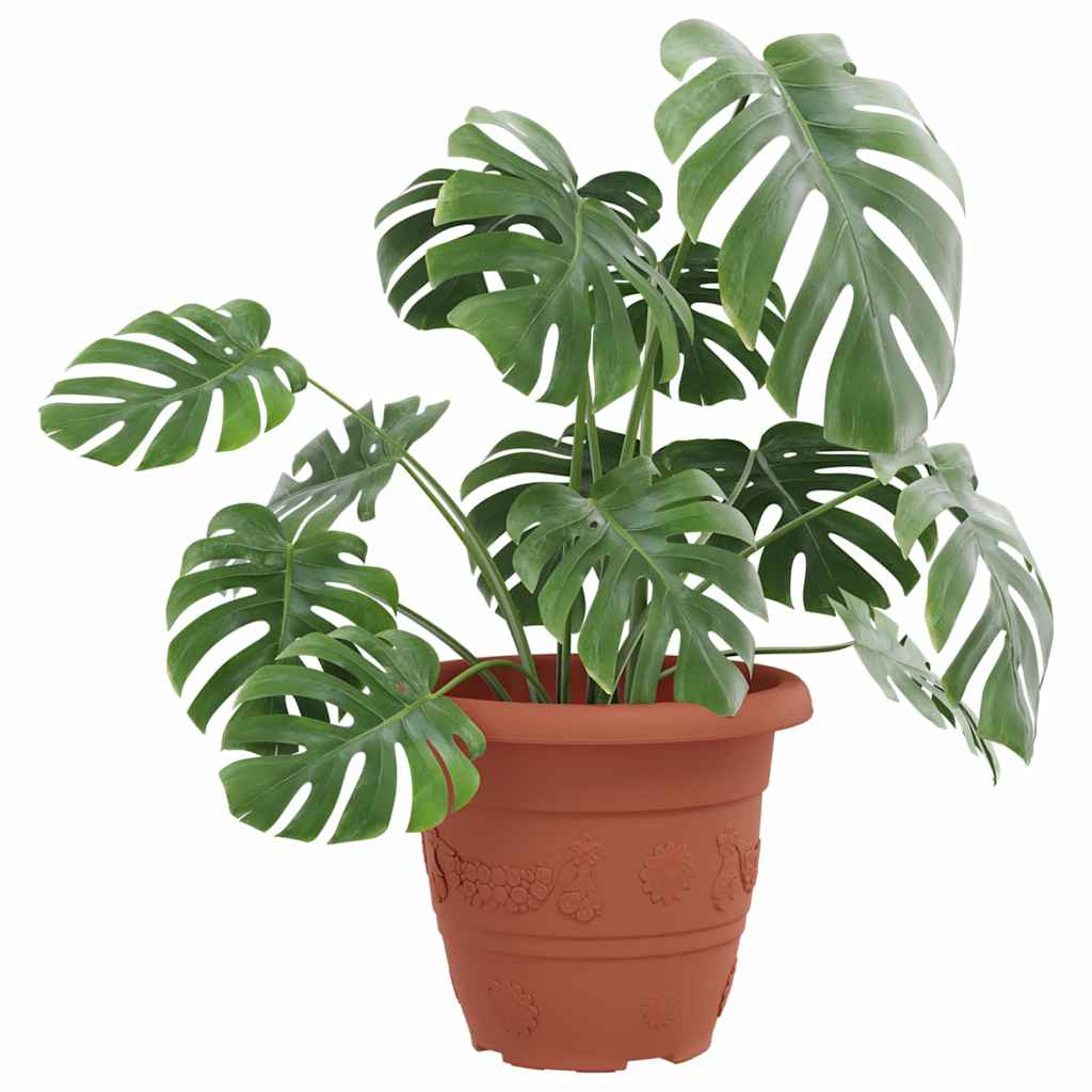 Apvalus gėlių vazonas 24 pcs Raudona plyta Ø 26 x 21.5 cm