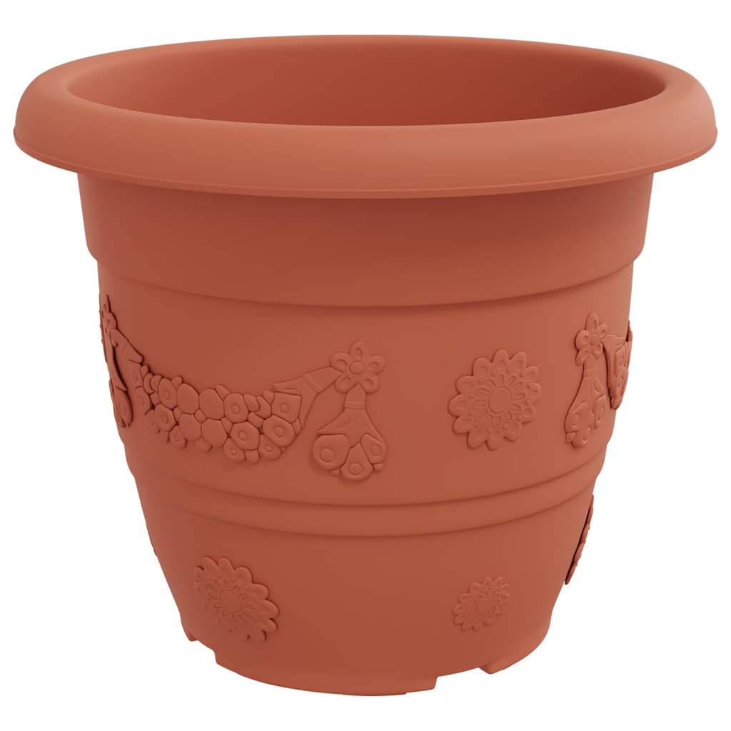 Apvalus gėlių vazonas 24 pcs Raudona plyta Ø 26 x 21.5 cm