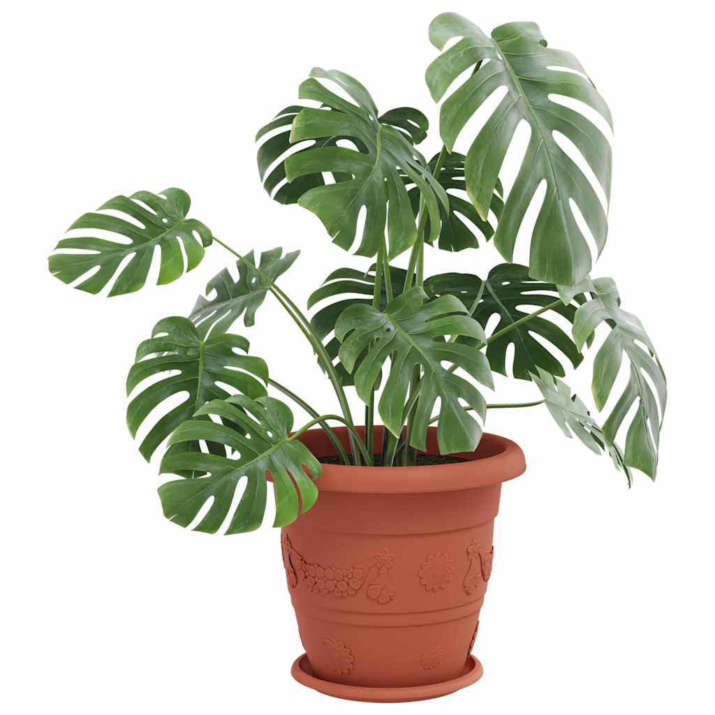 Apvalus gėlių padėklas 6 pcs Raudona plyta Ø 27 x 2,5 cm
